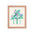 Ilustración de palmeras (paleta verde/púrpura) - Impresión mate enmarcada