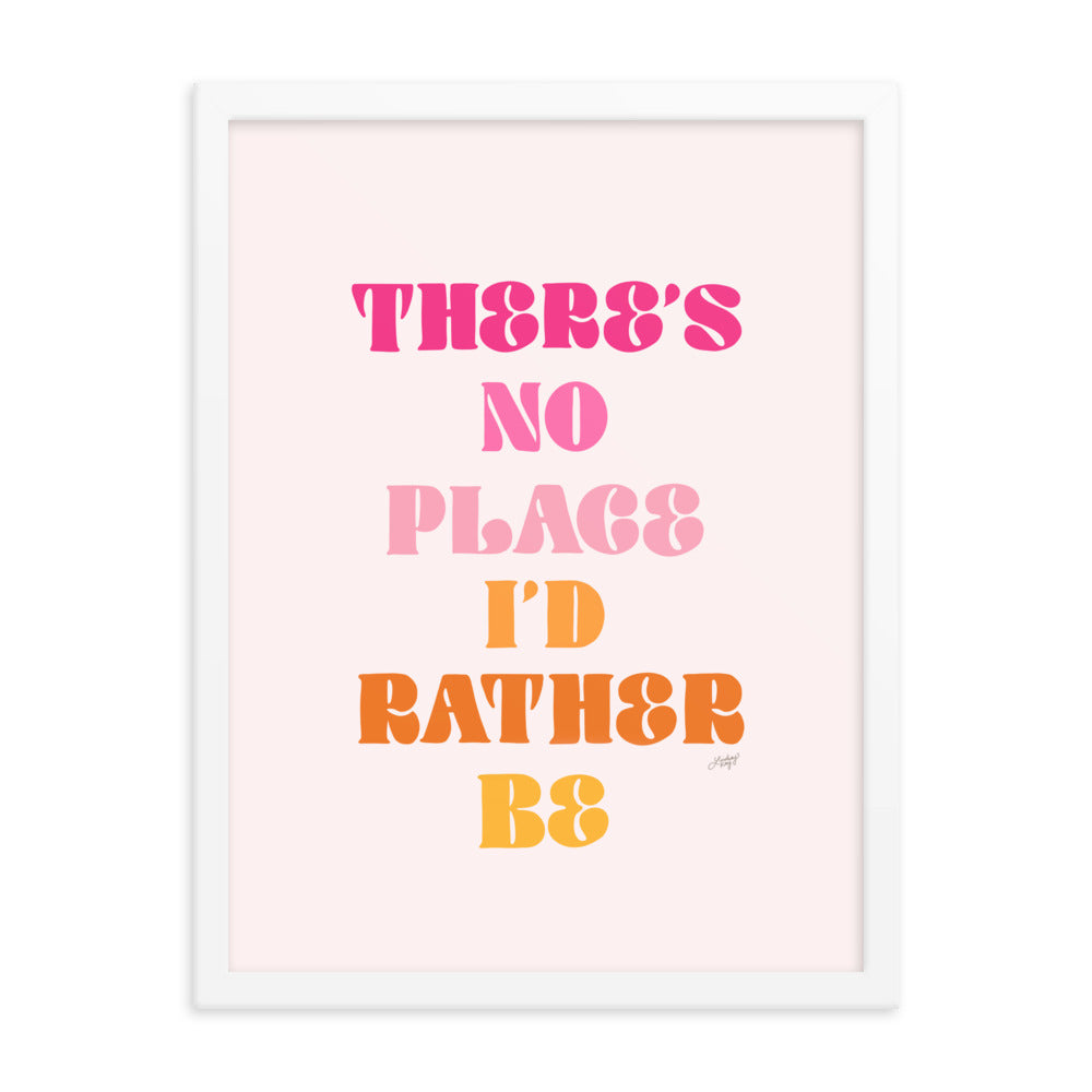 rufus du sol lyrics no place framed matte art print wall art hand lettering pink lindsey kay collective