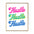 hustle hustle hustle typography reto lettering art print poster neon wall art lindsey kay collective