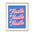 hustle hustle hustle typography reto lettering art print poster pink blue wall art lindsey kay collective