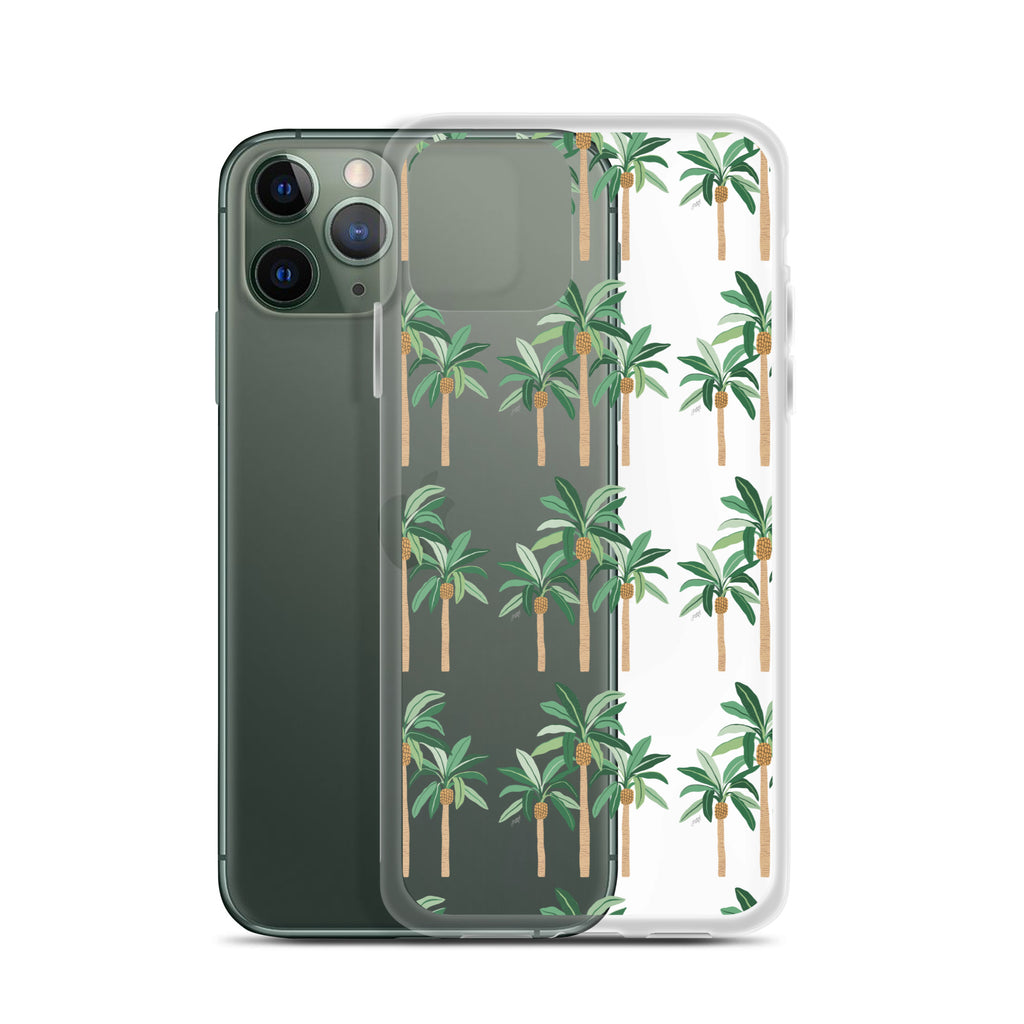 Palm Tree Illustration - iPhone Case