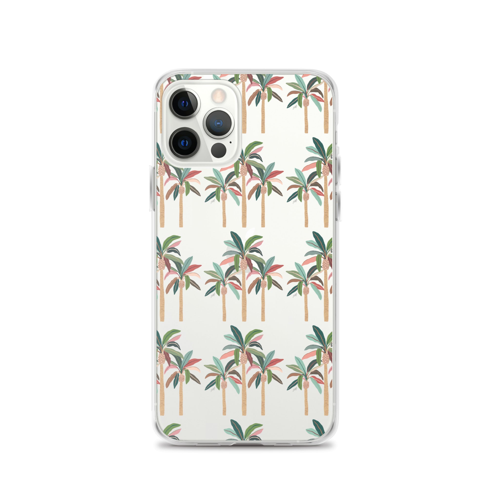 palm tree illustration pattern iphone phone case clear cute trendy lindsey kay collective