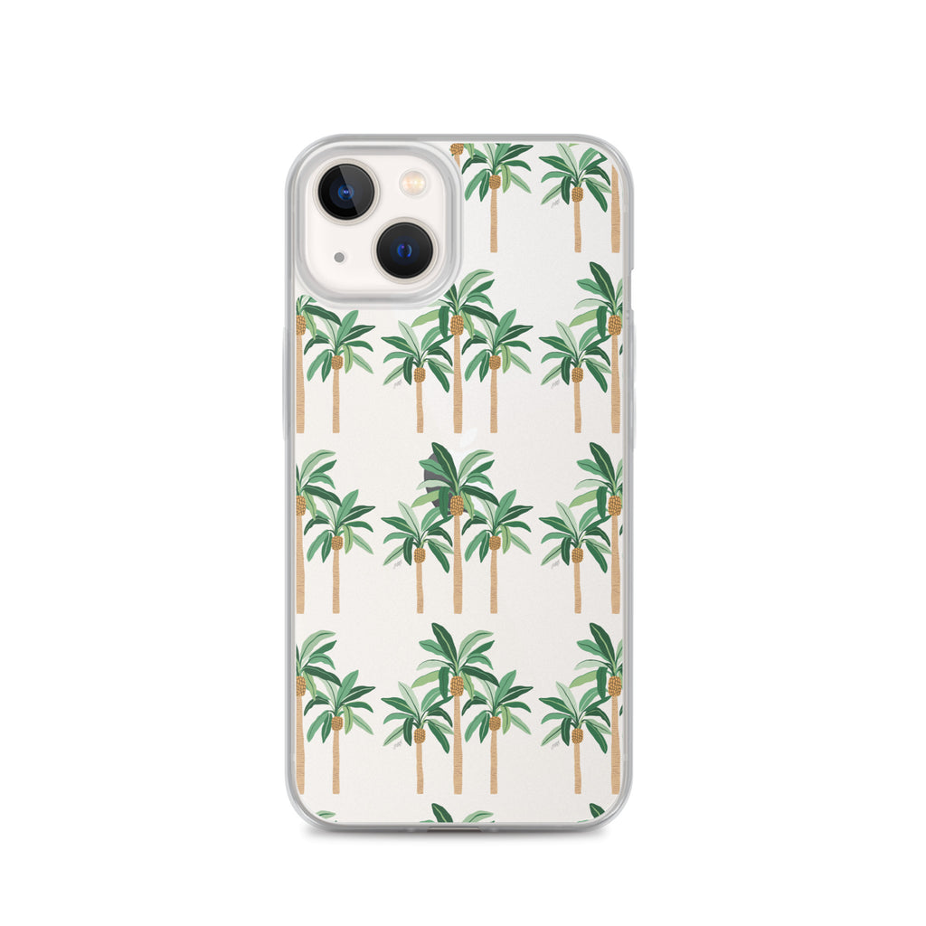 Palm Tree Illustration - iPhone Case