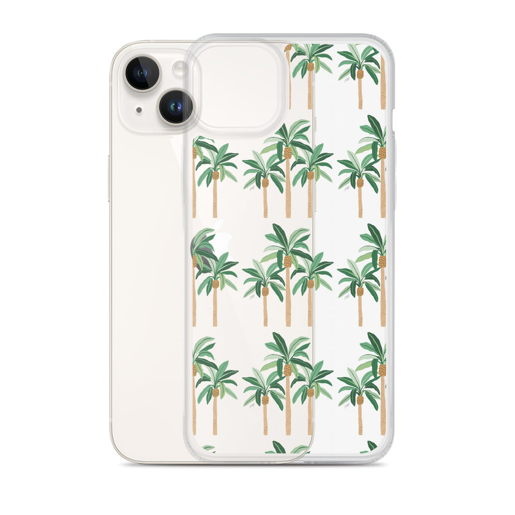 Palm Tree Illustration - iPhone Case