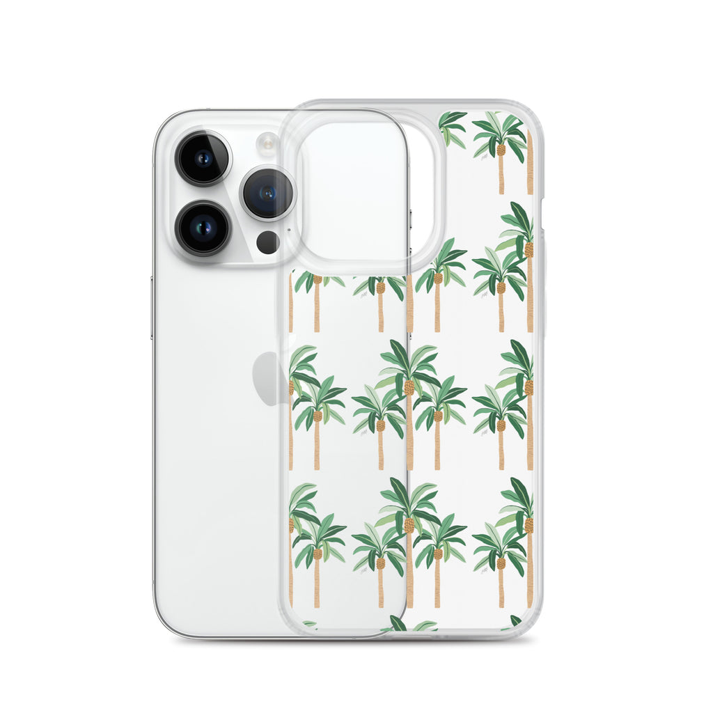 Palm Tree Illustration - iPhone Case