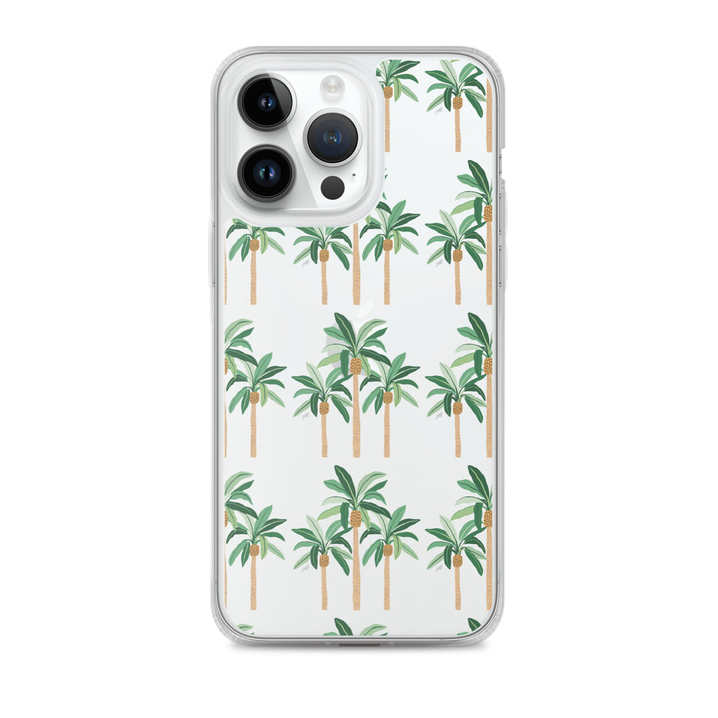 Palm Tree Illustration - iPhone Case