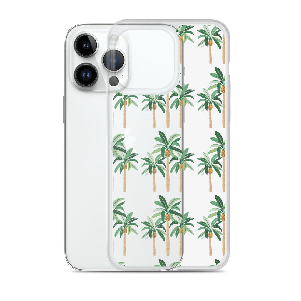 Palm Tree Illustration - iPhone Case