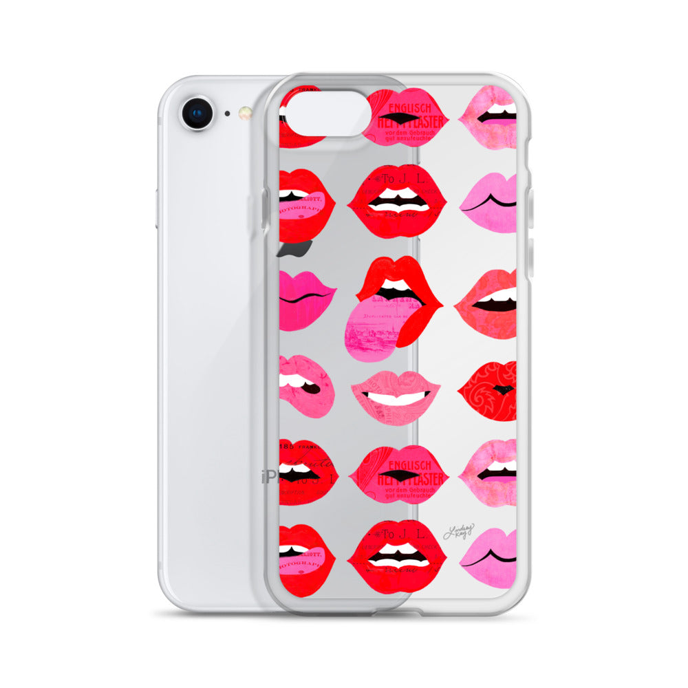 Lips of Love - Clear iPhone Case