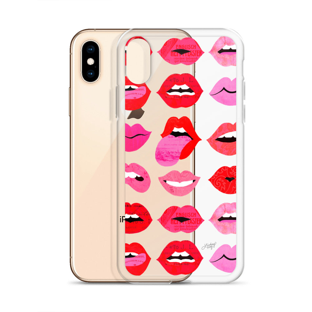 Lips of Love - Clear iPhone Case