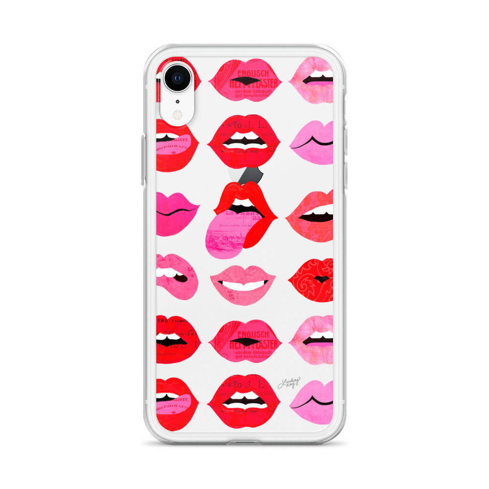 Lips of Love - Clear iPhone Case