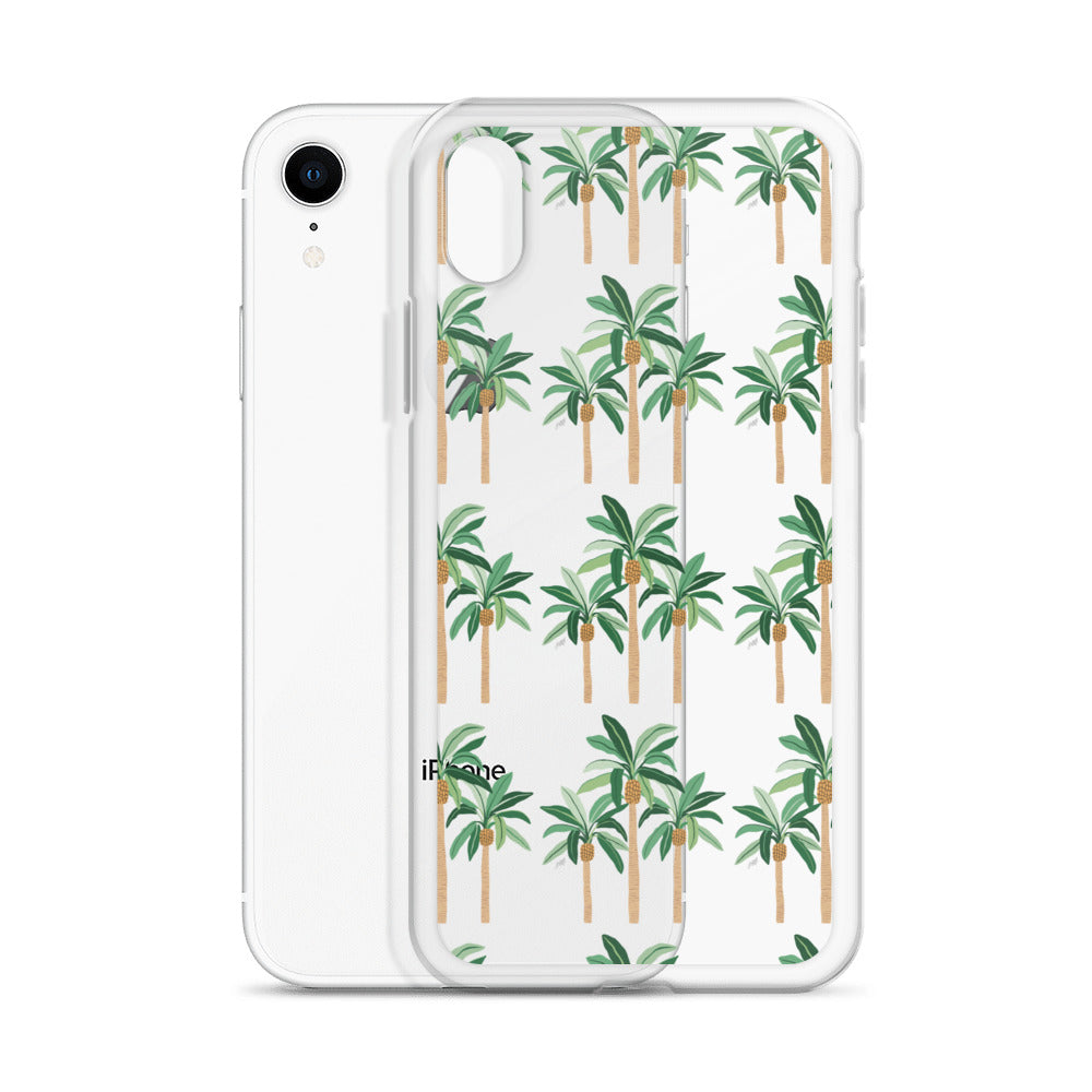 Palm Tree Illustration - iPhone Case