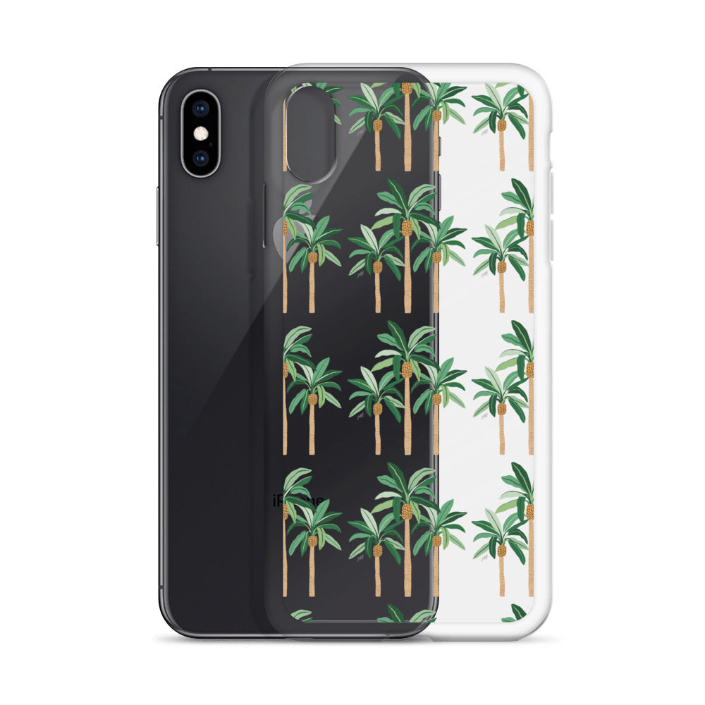 Palm Tree Illustration - iPhone Case