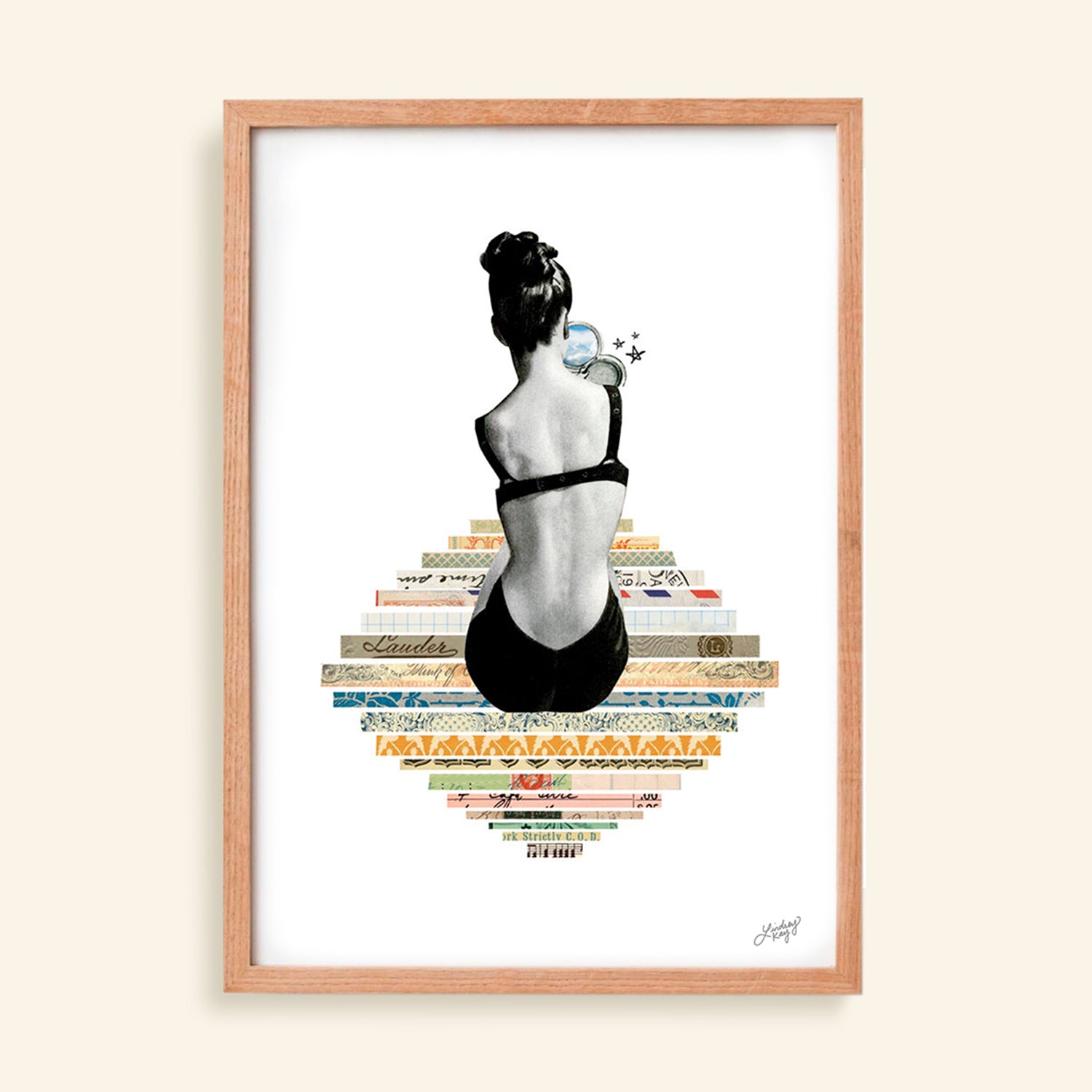 Isn't She Lovely - Collage Art Print - Lindsey Kay Collective