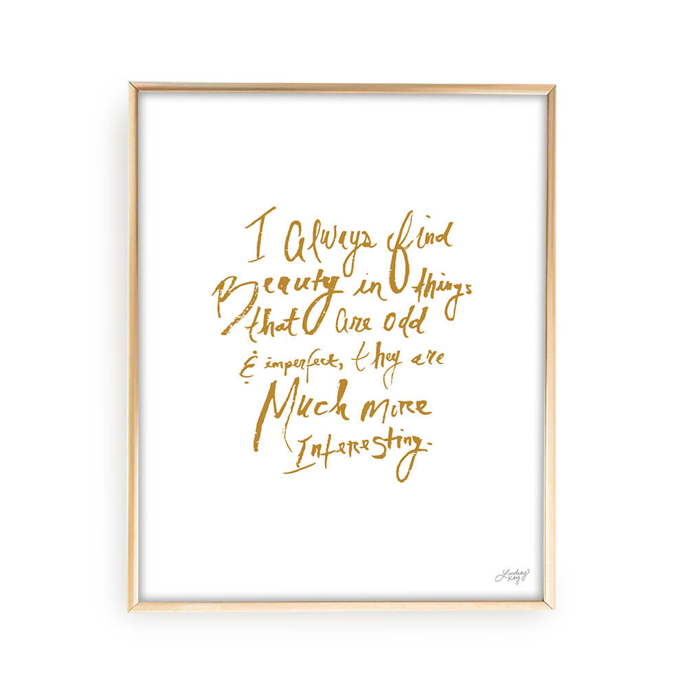 Marc Jacobs Quote - Art Print - Lindsey Kay Collective