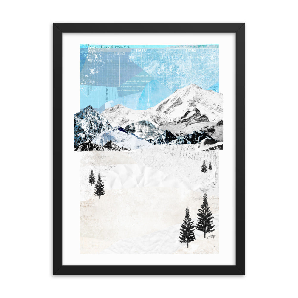 Mountain Landscape - Framed Matte Print