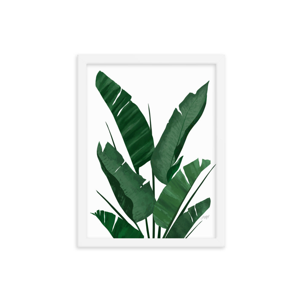 Banana Leaf Plant Collage - Framed Matte Print - Lindsey Kay Collective