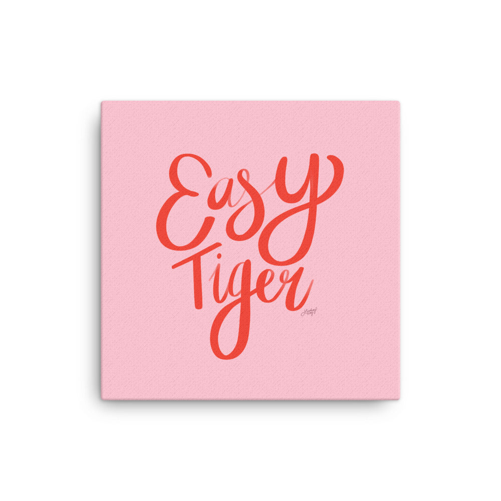 Easy Tiger (Pink Palette) - Canvas
