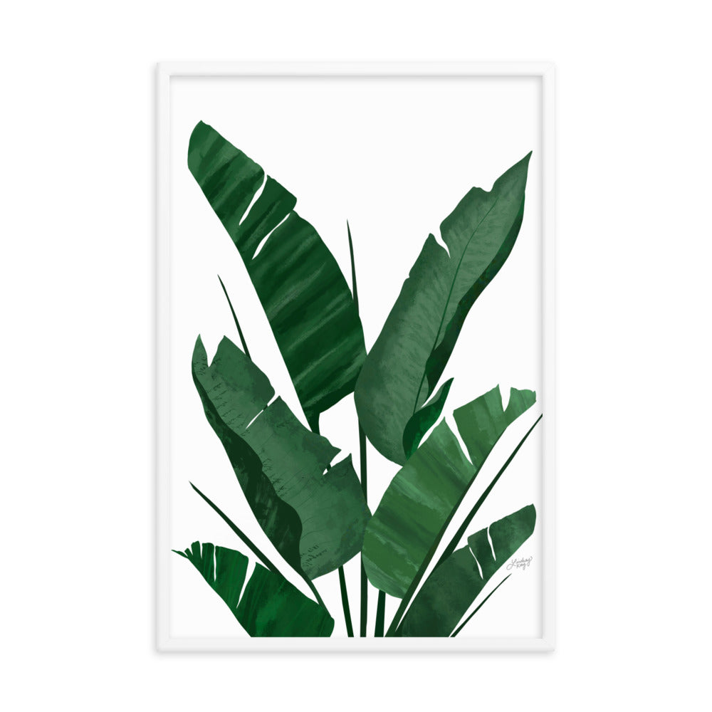 Banana Leaf Plant Collage - Framed Matte Print - Lindsey Kay Collective