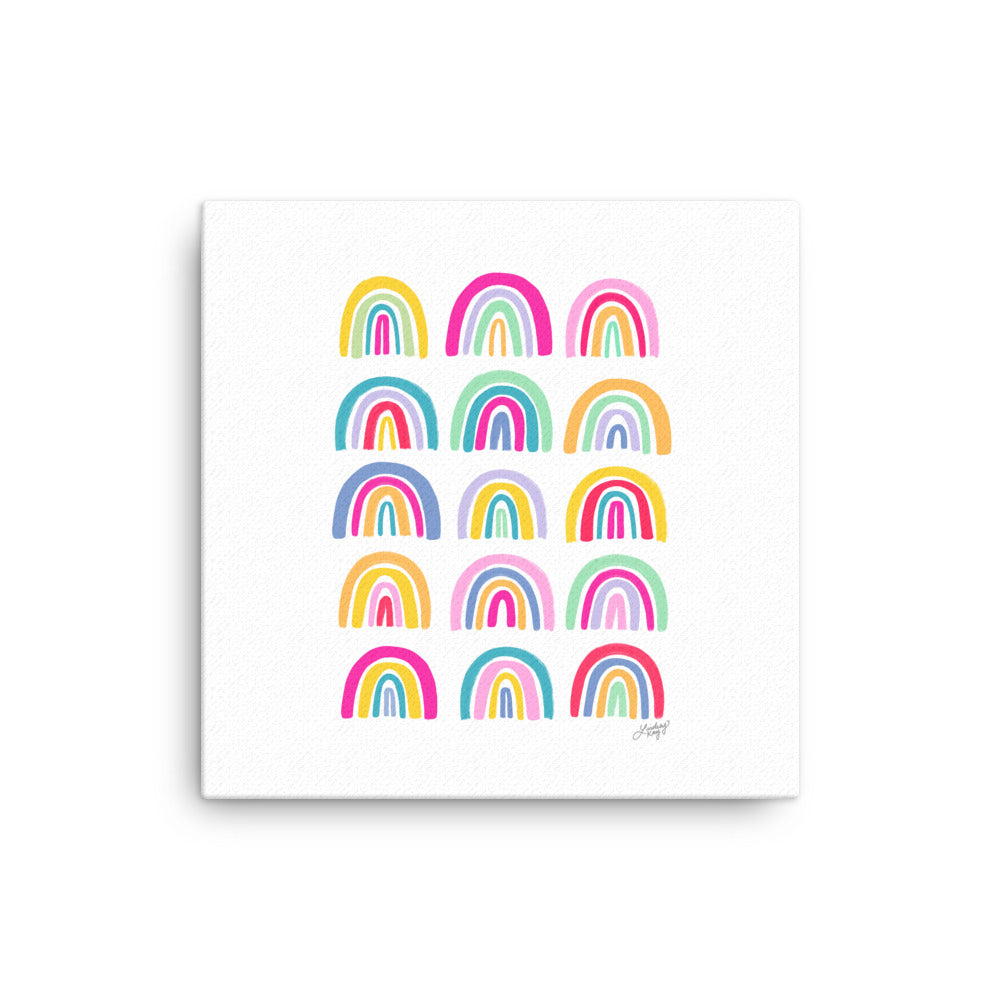 Colorful Rainbows Illustration - Canvas