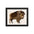 Collage de búfalo - Impresión mate enmarcada
