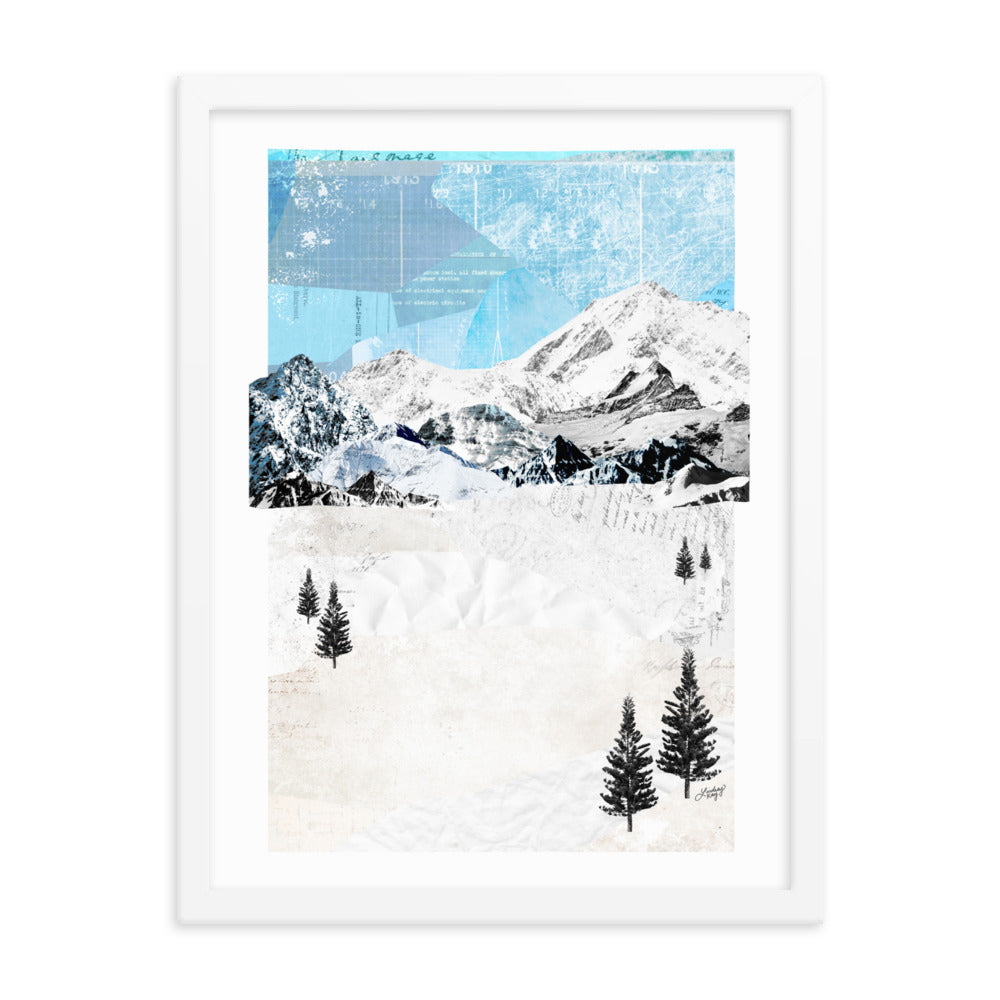 Mountain Landscape - Framed Matte Print
