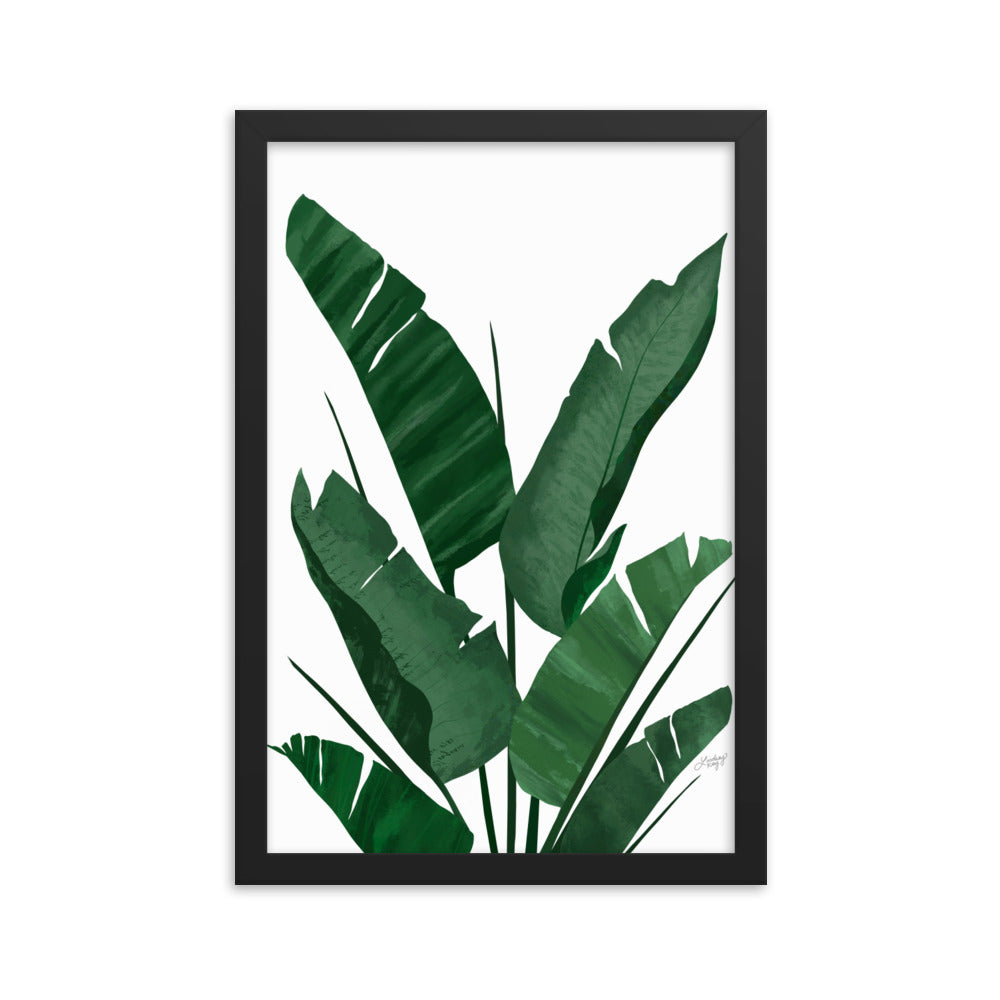 Banana Leaf Plant Collage - Framed Matte Print - Lindsey Kay Collective