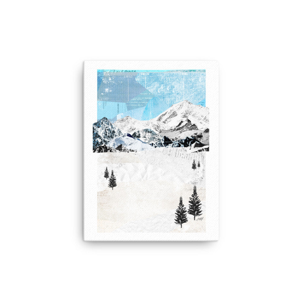 Mountain Landscape Collage - Canvas