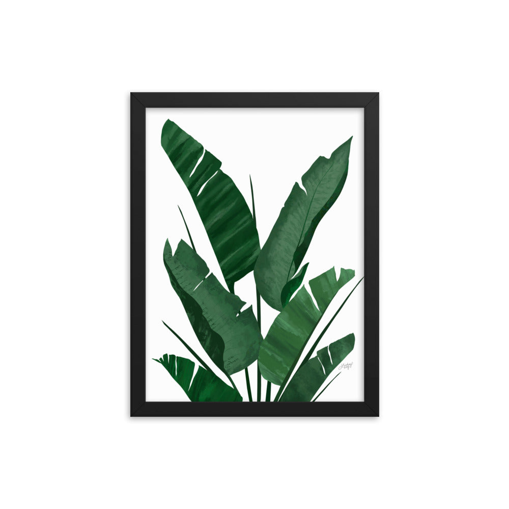 Banana Leaf Plant Collage - Framed Matte Print - Lindsey Kay Collective