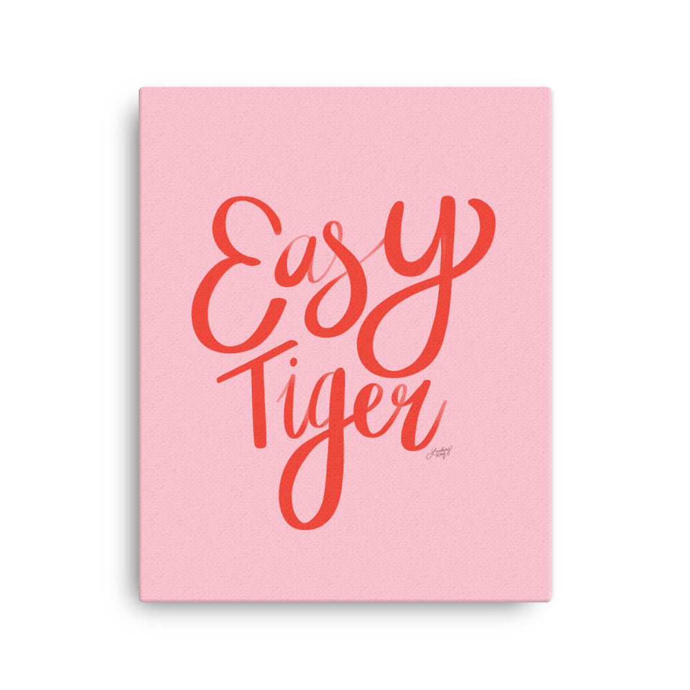 Easy Tiger (Pink Palette) - Canvas