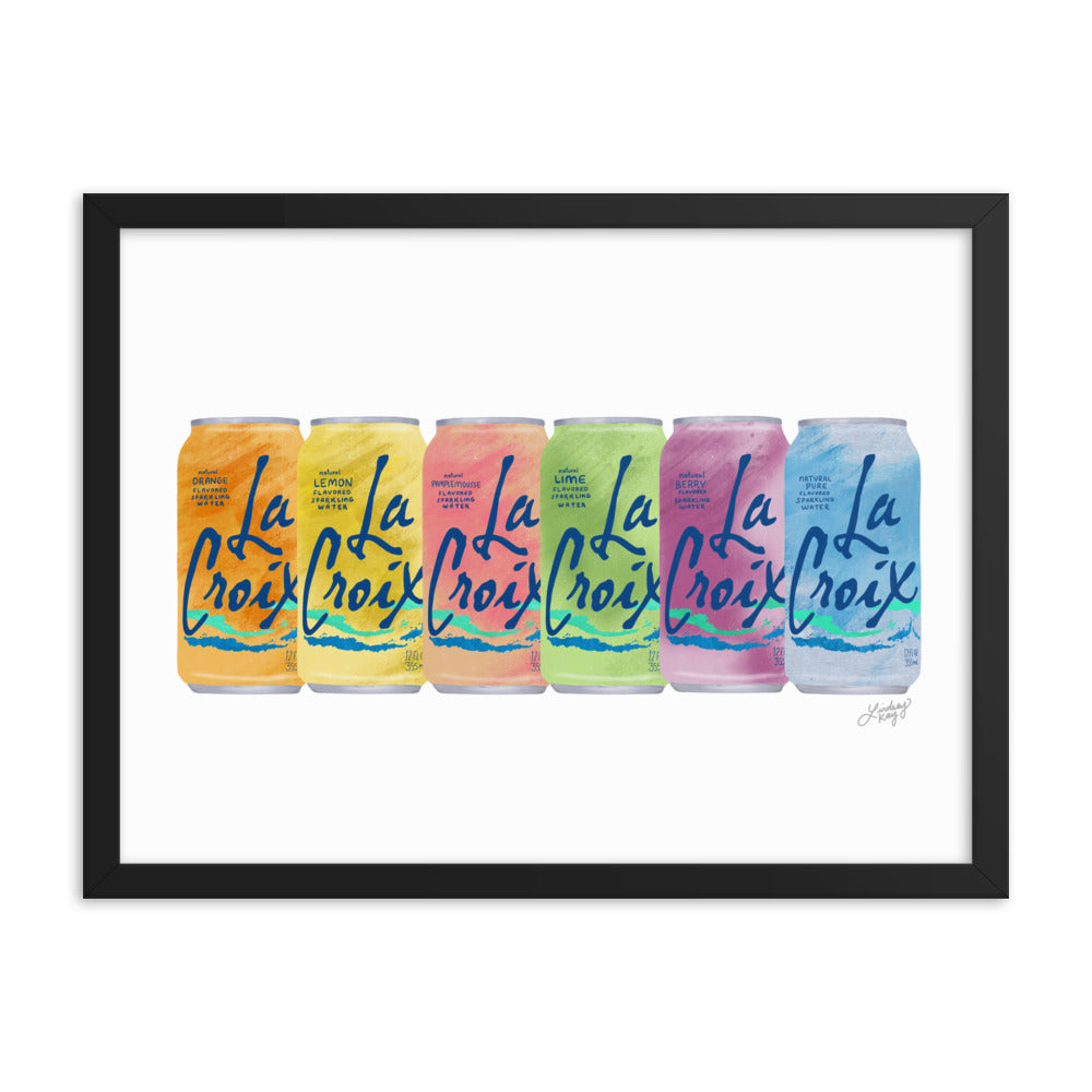 La Croix Illustration - Framed Matte Print - Lindsey Kay Collective