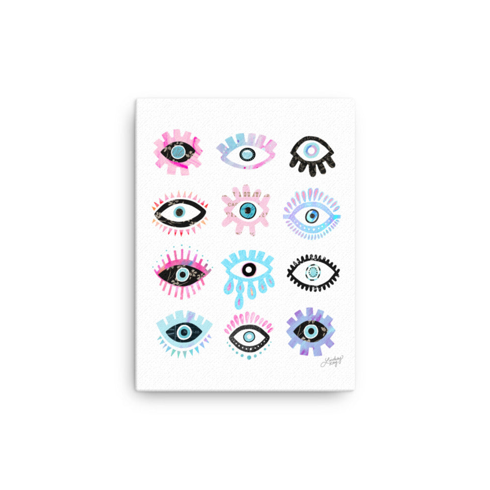 Evil Eyes (Colorful Palette) - Canvas