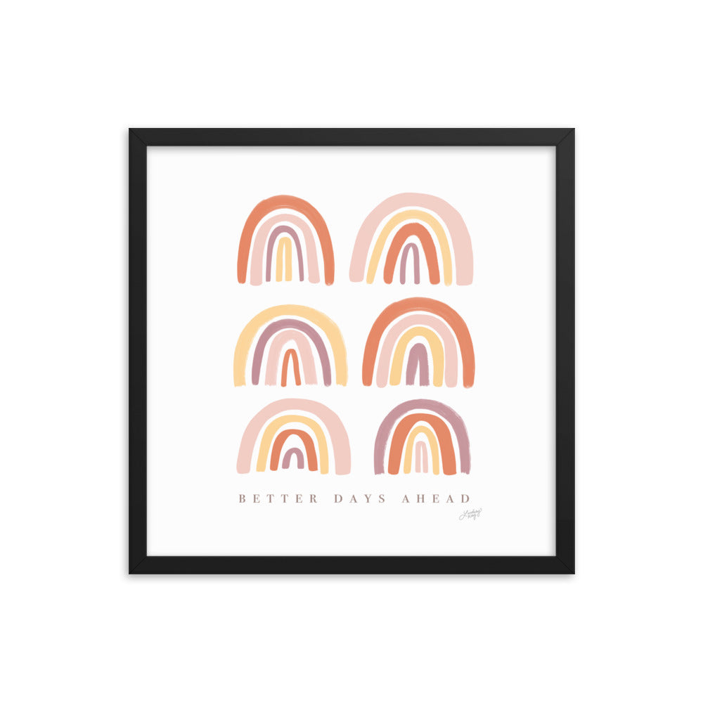 Des jours meilleurs à venir - Impression mate encadrée
