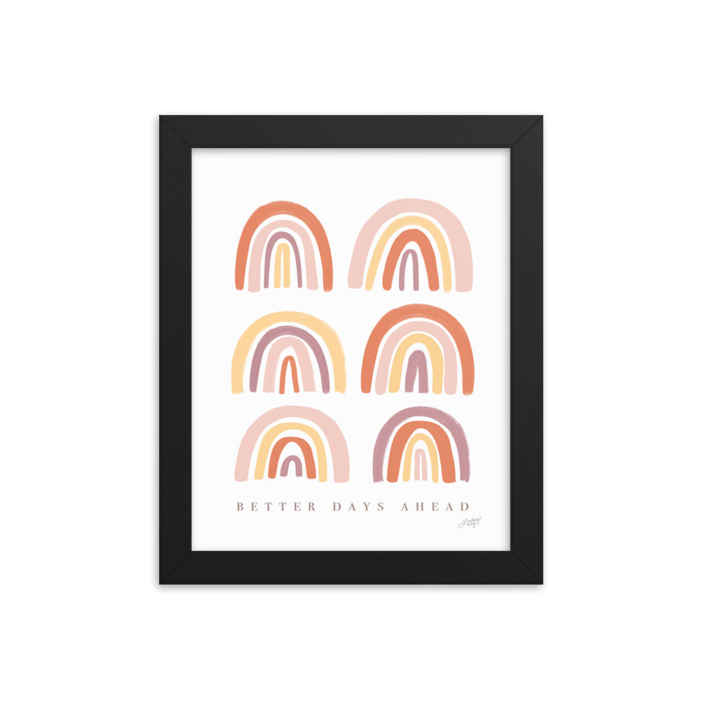 Des jours meilleurs à venir - Impression mate encadrée