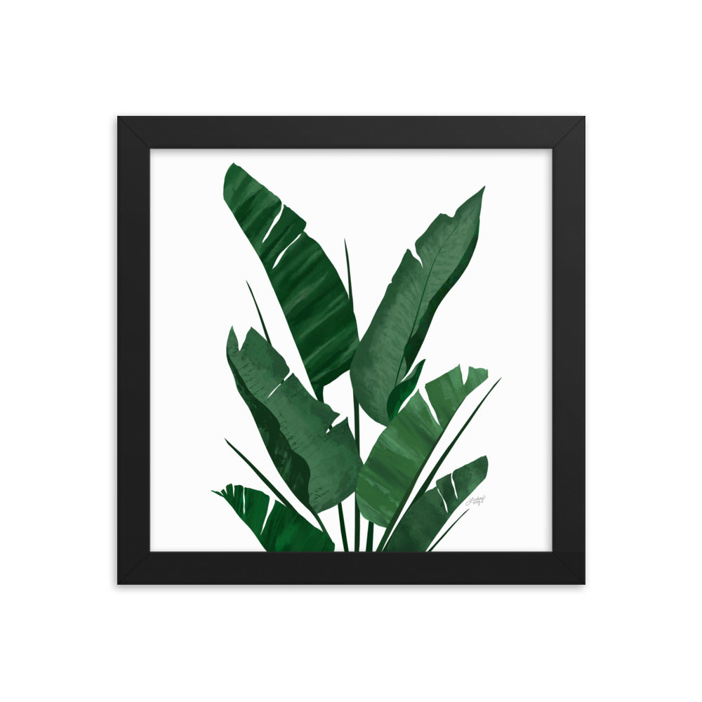 Banana Leaf Plant Collage - Framed Matte Print - Lindsey Kay Collective