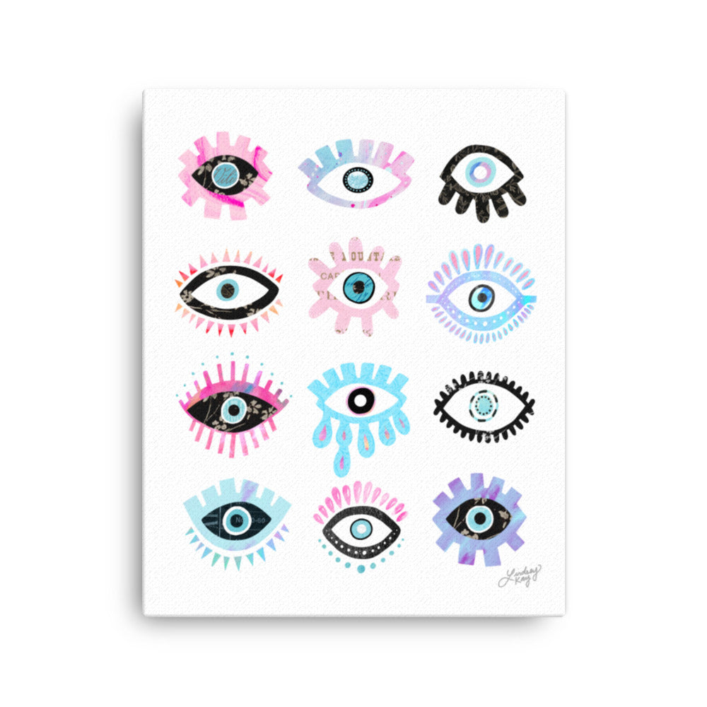 Evil Eyes (Colorful Palette) - Canvas
