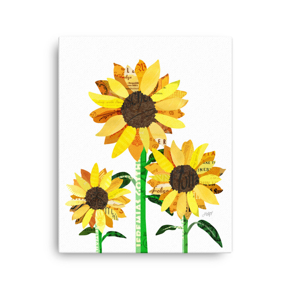 Sunflower Collage - Canvas