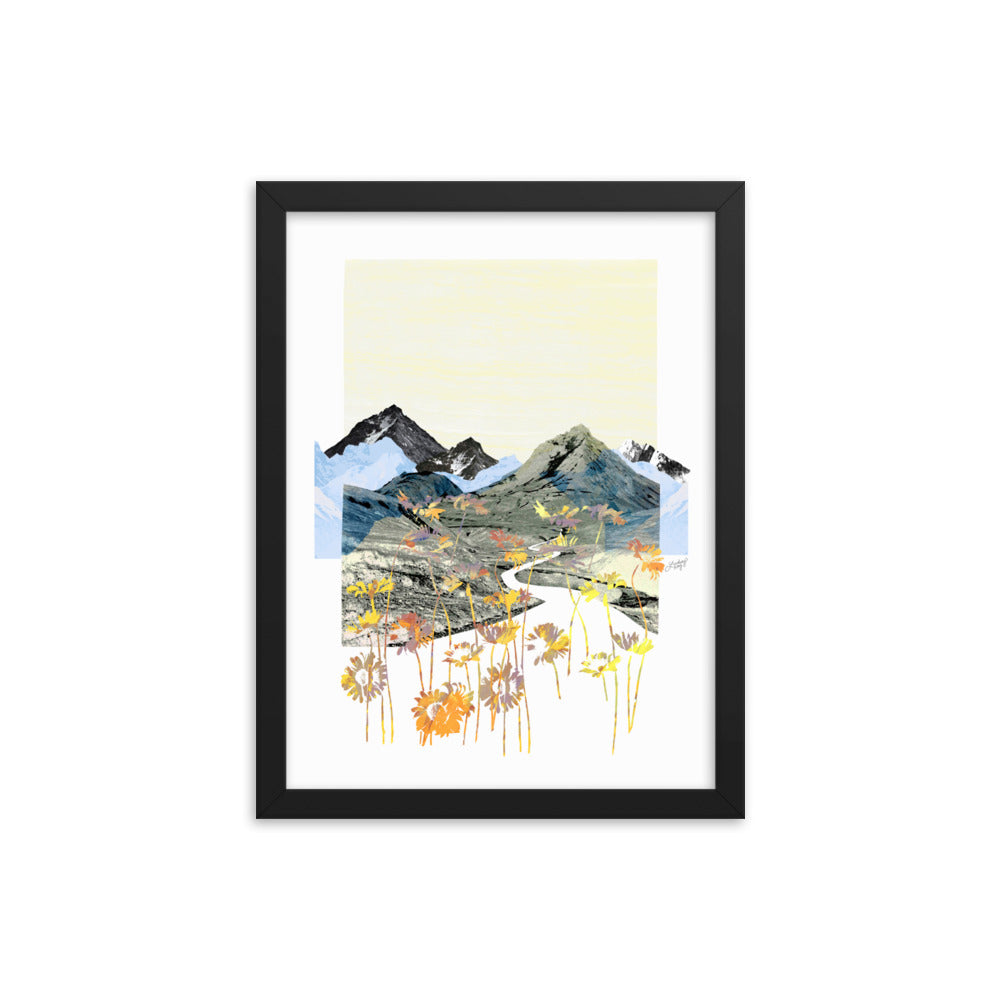 Daisy Mountain Collage - Framed Matte Print - Lindsey Kay Collective