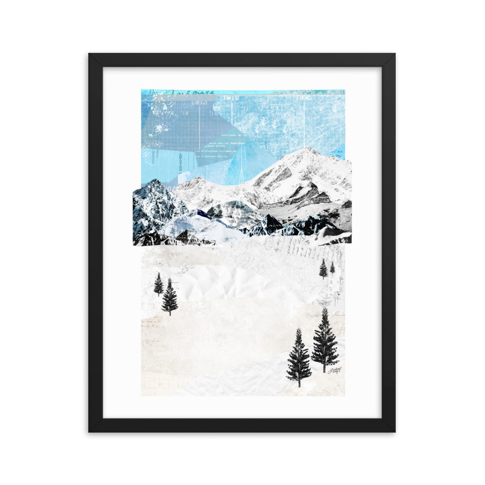 Mountain Landscape - Framed Matte Print - Lindsey Kay Collective