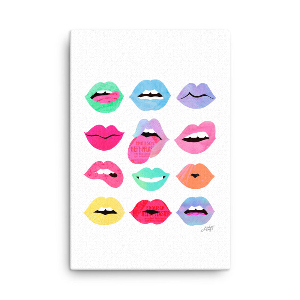 lips of love canvas designed by lindsey kay collective