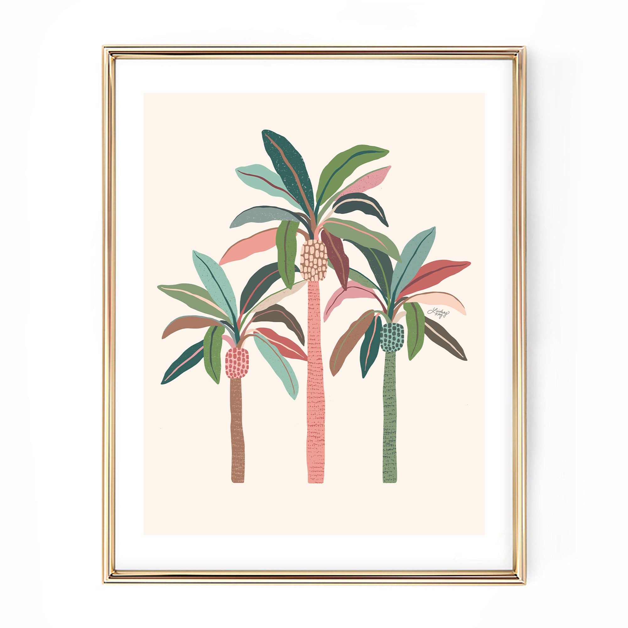 Palm Trees Illustration - Art Print