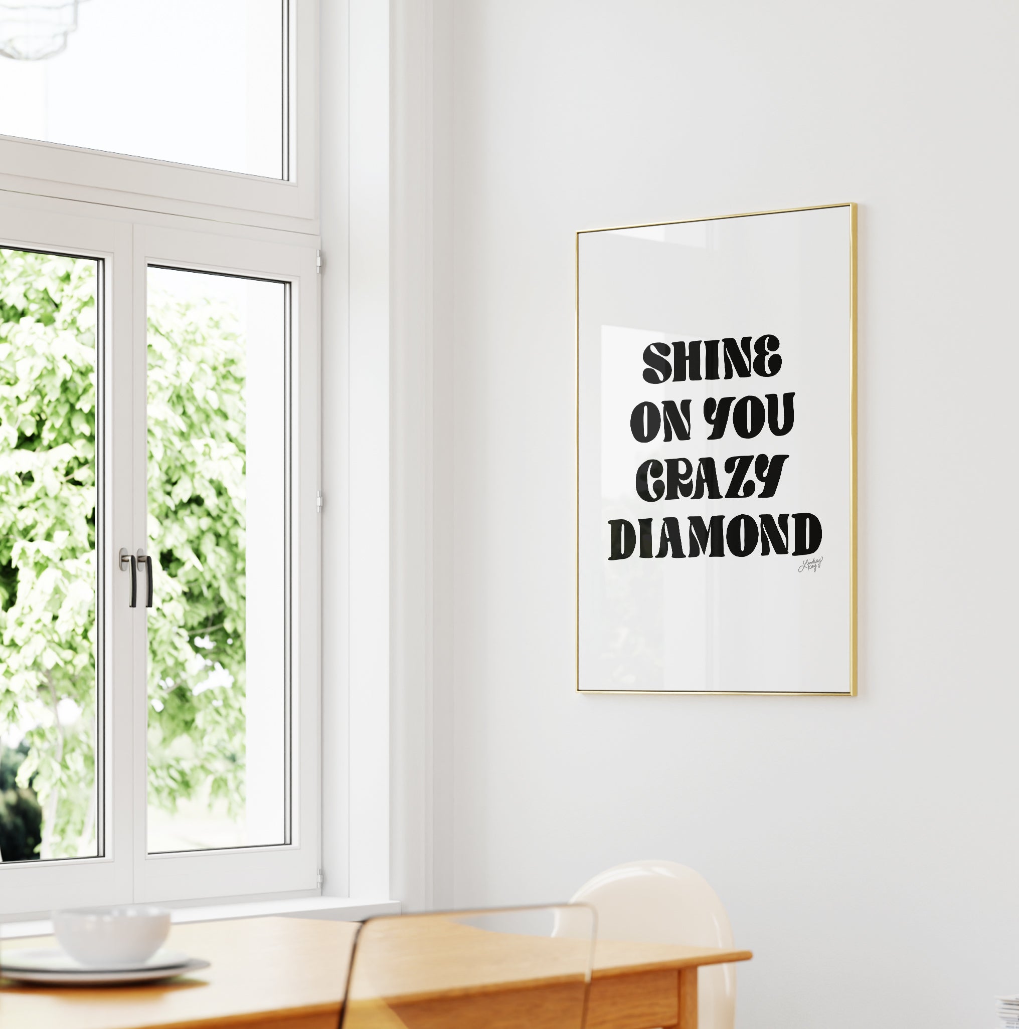 Shine On You Crazy Diamond (Black Palette) - Art Print