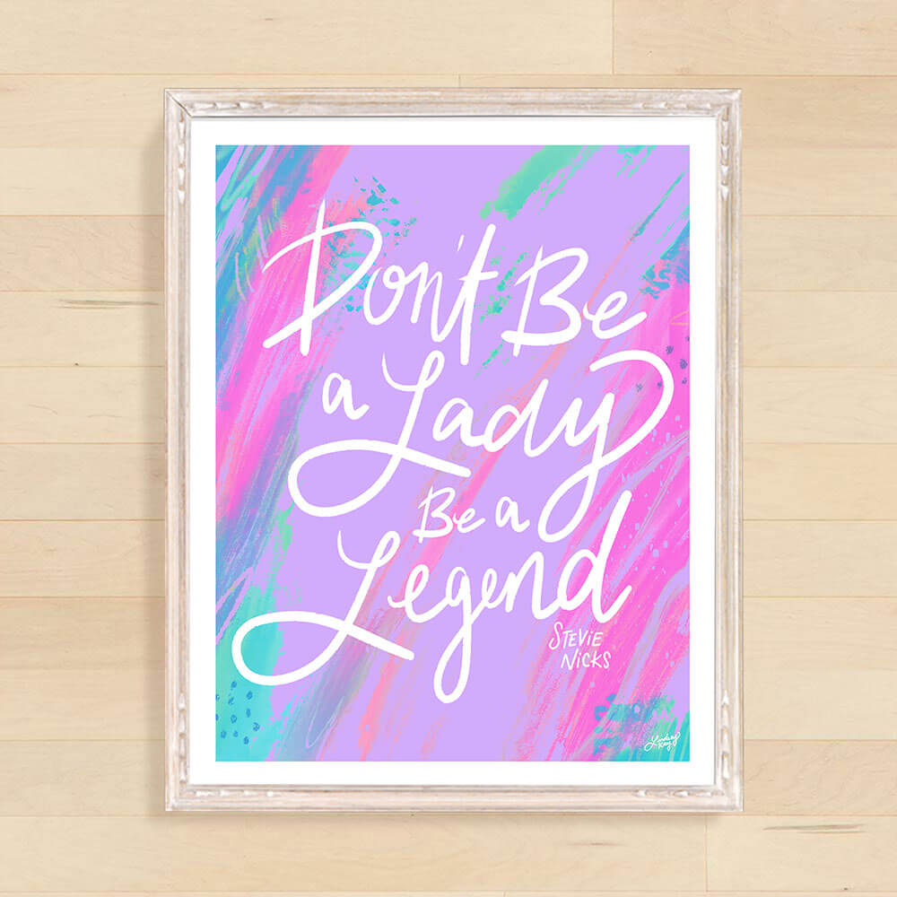 stevie nicks, stevie nicks art, stevie nicks quote, hand-drawn, art print, wall art, lindsey kay co
